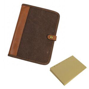 Leather and Waxed Canvas Journal B249CB